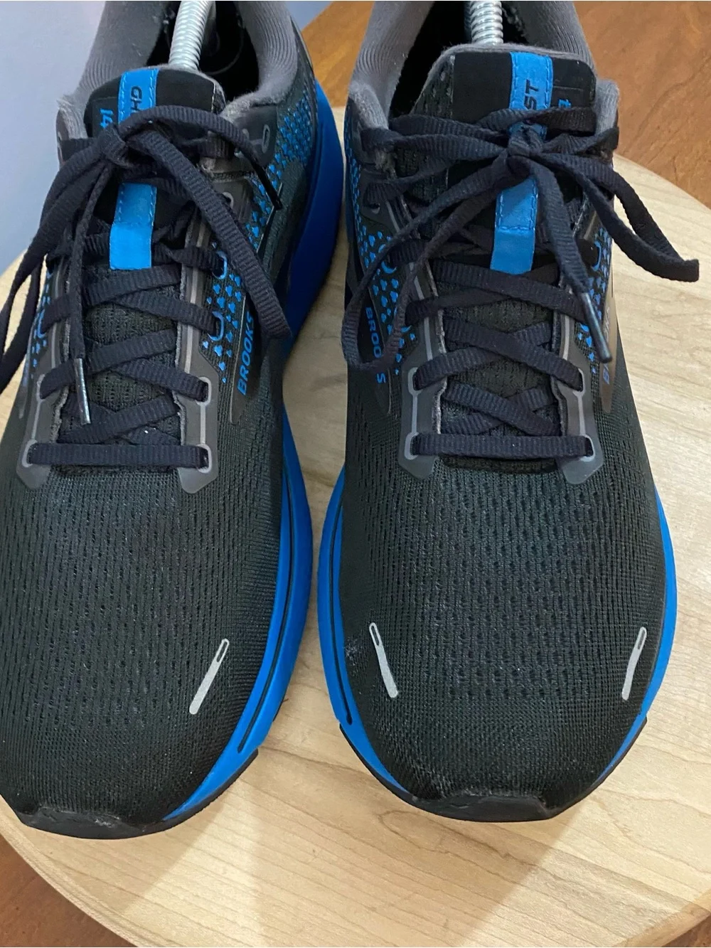 Brooks Ghost 14 Men's 13 Black/Blackened Pearl/Blue Neutral Running Shoes READ* - Picture 14 of 16